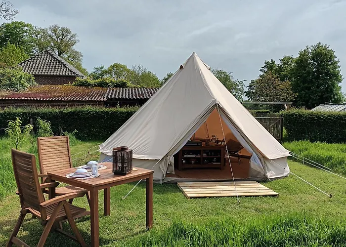 De Langenbrinck Eerlijk Heerlijk Overnachten In Blokhut En Ingerichte Tent بيت خشبي *